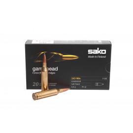 112E Патроны Sako Gamehead кал .243Win 5,8 гр SP (20шт.)