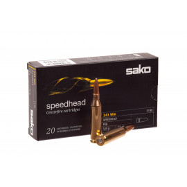 114E Патроны Sako Speedhead 243Win FMJ 5,8гр (20ш)