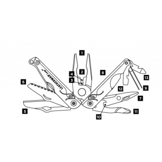 831836 Мультитул LEATHERMAN Leap - Green , картонная коробка