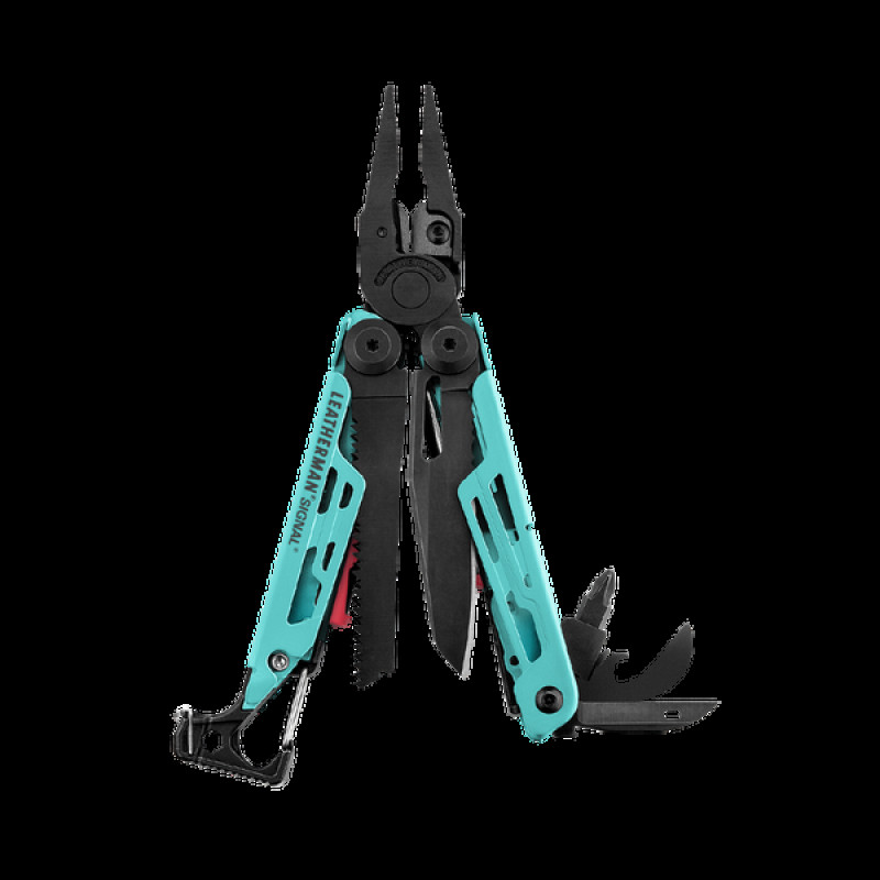 832733 Мультиинструмент LEATHERMAN SIGNAL AQUA, синтетический чехол, картонная коробка