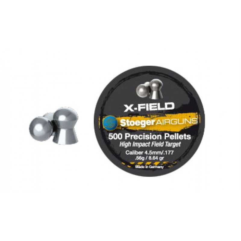 92104500005S Пульки Stoeger X-Field Target 4.5мм/.177 0.56g (500шт.)