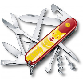 1.3714.E7 Нож Victorinox Swiss Army Huntsman красный в подар. уп. "Год собаки 2018"