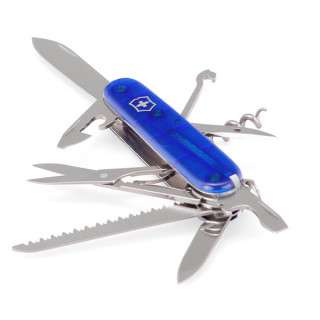1.3713.T2 Нож Victorinox Swiss Army Huntsman прозрачный синий