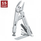 68010181N Мультитул LEATHERMAN Crunch, кожаный чехол, картонная коробка
