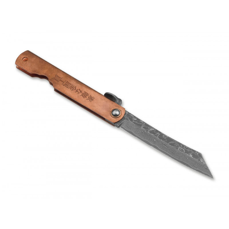 01PE315 Нож Higonokami "Irogane Damascus"