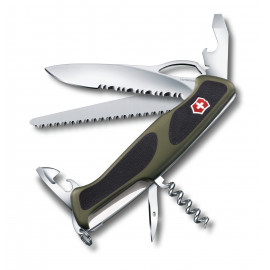 0.9563.MWC4 Нож Victorinox Delemont, "RangerGrip 179", 130 мм, зеленый/черный
