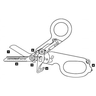 831742 Мультиинструмент LEATHERMAN Raptor Black, чехол MOLLE, картонная коробка