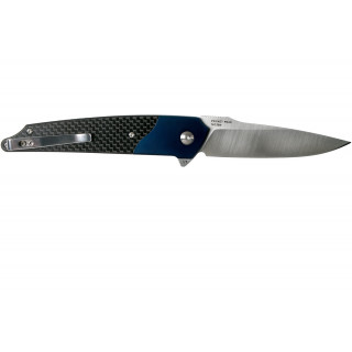 201801 Нож Amare Knives "Pocket Peak Folder", голубой