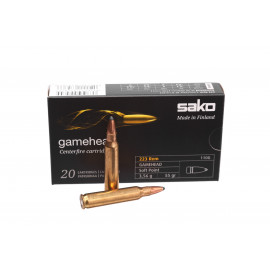 110G Патроны Sako Gamehead 223Rem SP 3,56гр(20шт.)
