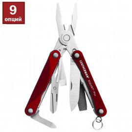 831227 Мультиинструмент LEATHERMAN Squirt PS4 RED, картонная коробка