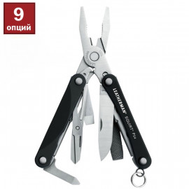 831233 Мультиинструмент LEATHERMAN Squirt PS4 BLACK, картонная коробка