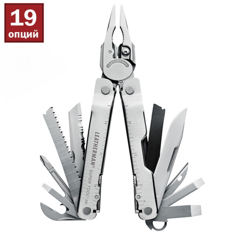 831183 Мультиинструмент LEATHERMAN Super Tool 300, кожаный чехол, картонная коробка