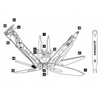 850012N Мультиинструмент LEATHERMAN Mut, чехол Molle (коричневый), картонная коробка