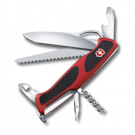 0.9563.MC Нож Victorinox Delemont, "RangerGrip 79", 130 мм, красный/черный