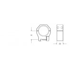 Кольца AUDERE PSR™ Gen2  Diam 30mm H26