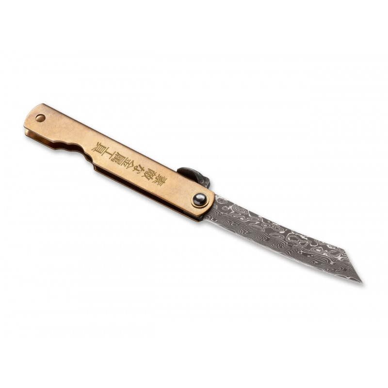 01PE311 Нож Higonokami "Hoseki Damascus"