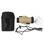 191144 Монокуляр Bushnell 10x42 LEGEND ED MONOCULAR W/PICATINNY RAIL & MIL-HASH RETICLE, TAN