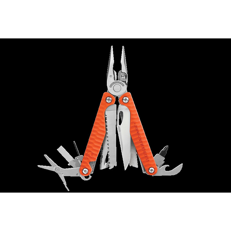 832782 Мультиинструмент LEATHERMAN CHARGE PLUS ORANGE, синтетический чехол, карт. кор., метрич. биты