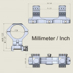 SCTM-58 Моноблок 34 мм Vector Optics High 20MOA